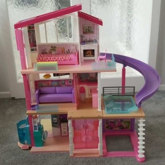 B23 - 7" Blue Railings x 3 Mattel Barbie Dream House Dollhouse Replacement - Picture 2 of 8